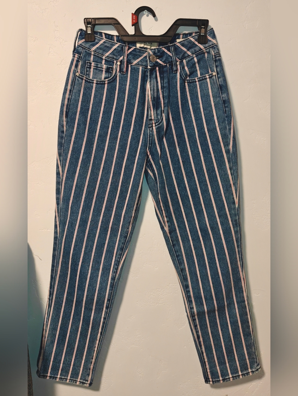 PacSun Stripped Mom Jeans